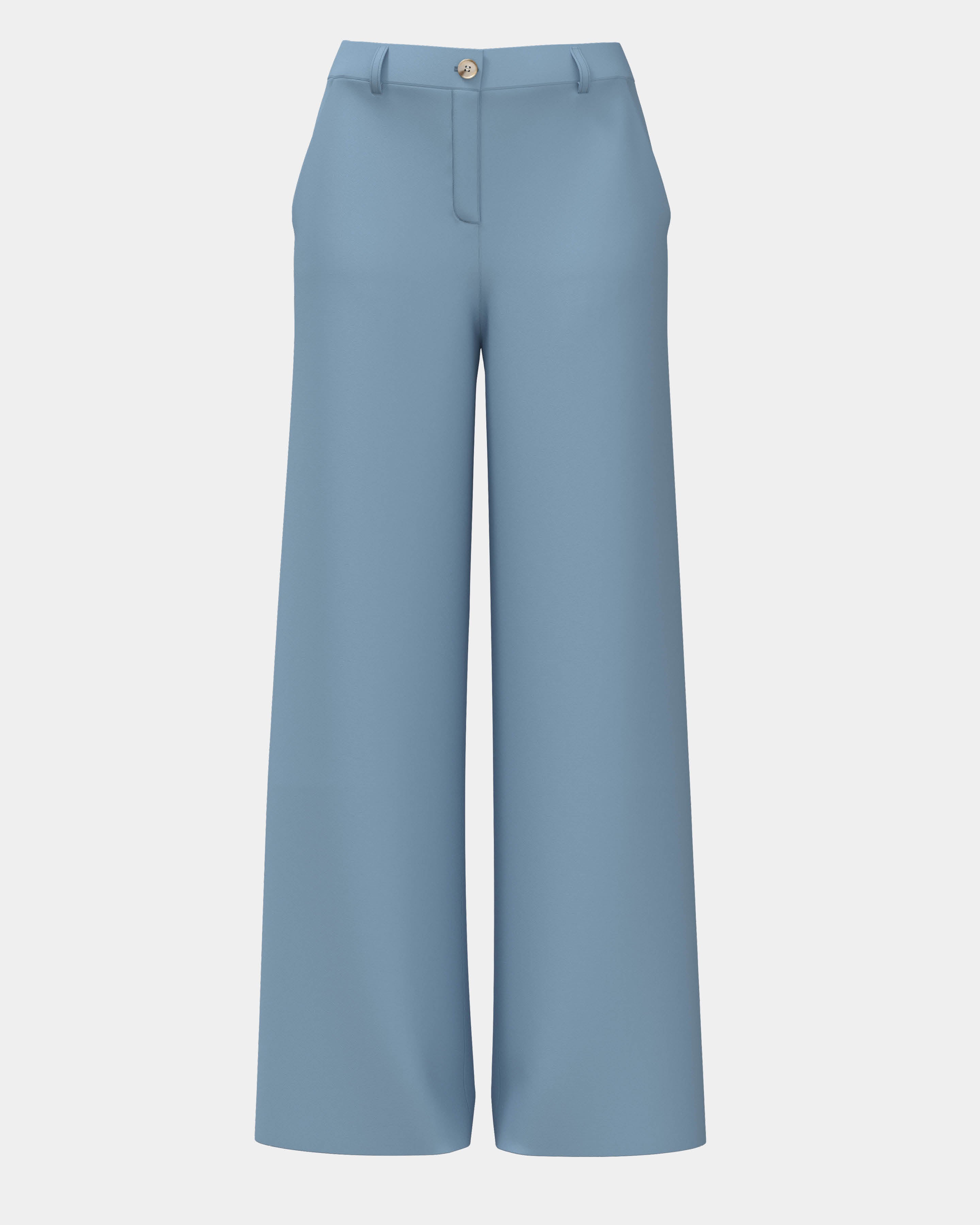 100% Cotton Lexington Wide-Leg Pants