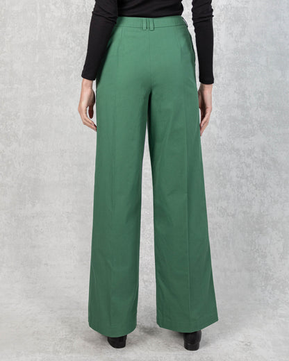 100% Cotton Lexington Wide-Leg Pants