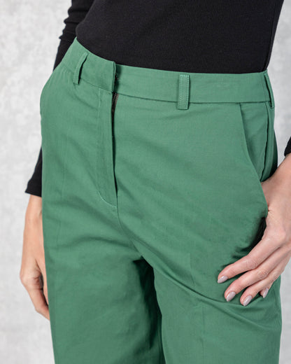100% Cotton Lexington Wide-Leg Pants