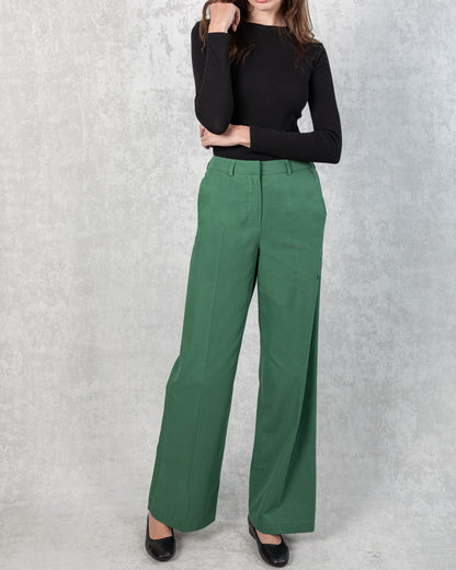 100% Cotton Lexington Wide-Leg Pants