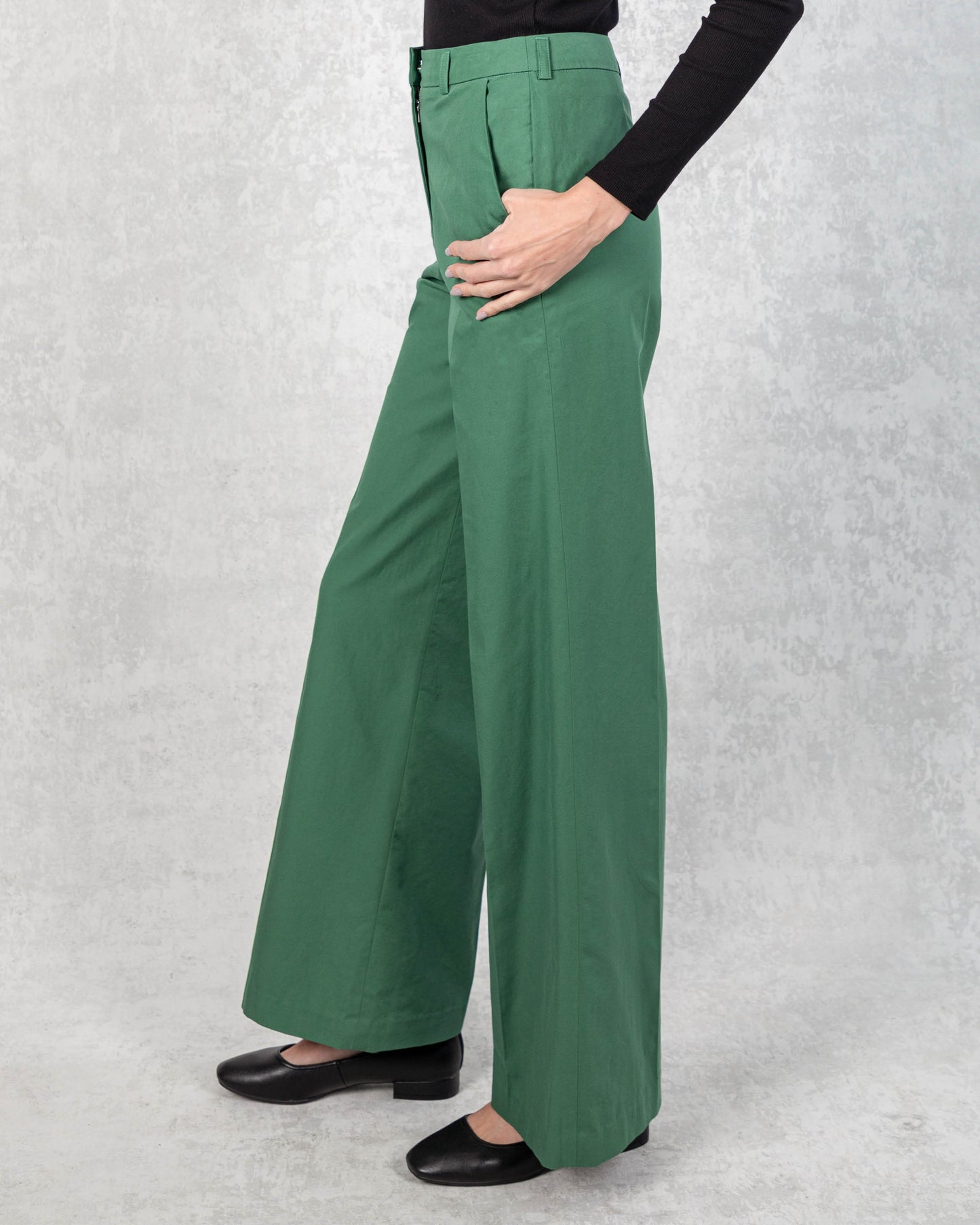 100% Cotton Lexington Wide-Leg Pants