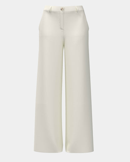 100% Cotton Lexington Wide-Leg Pants