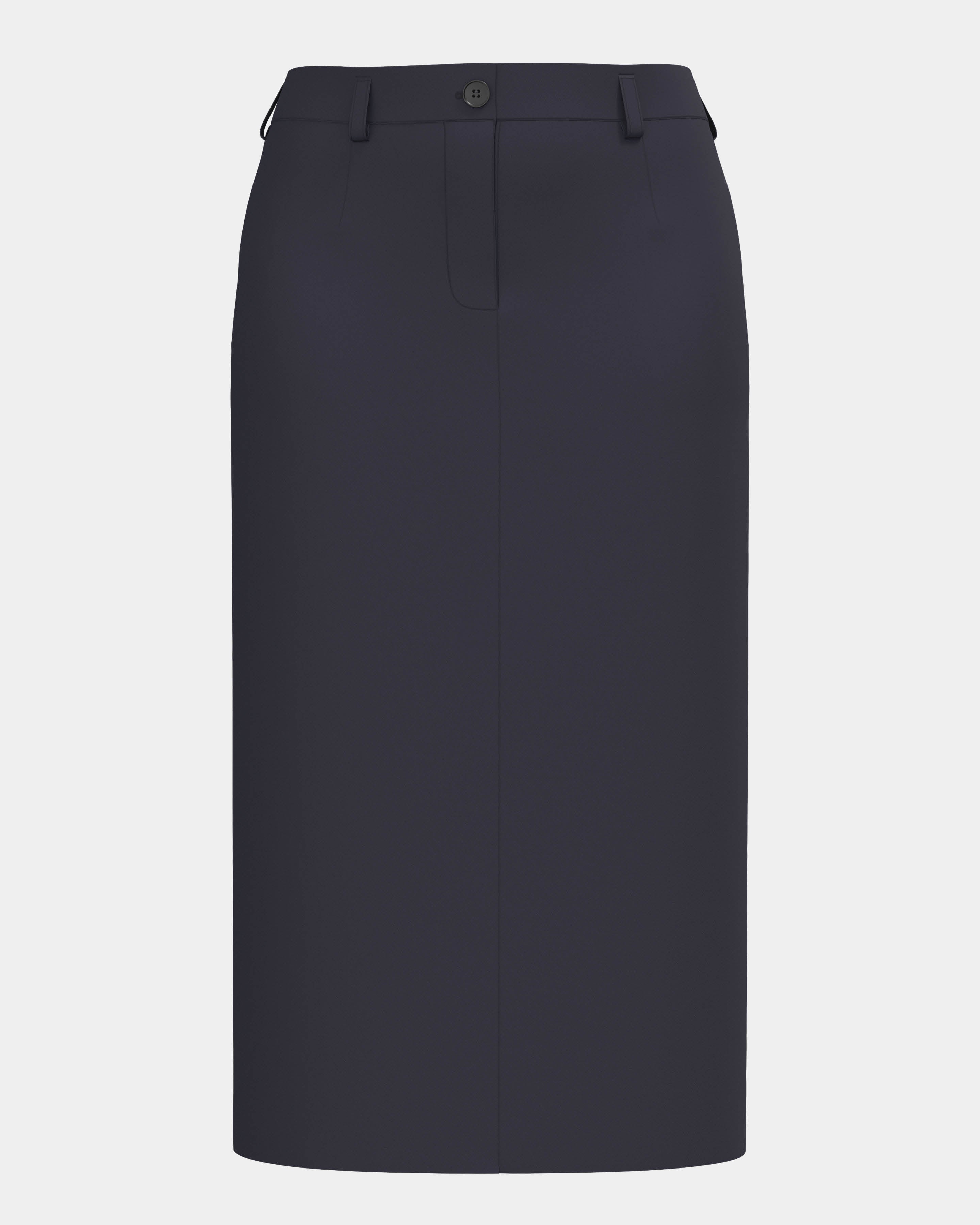 100% Cotton Plaza Pencil Midi Skirt