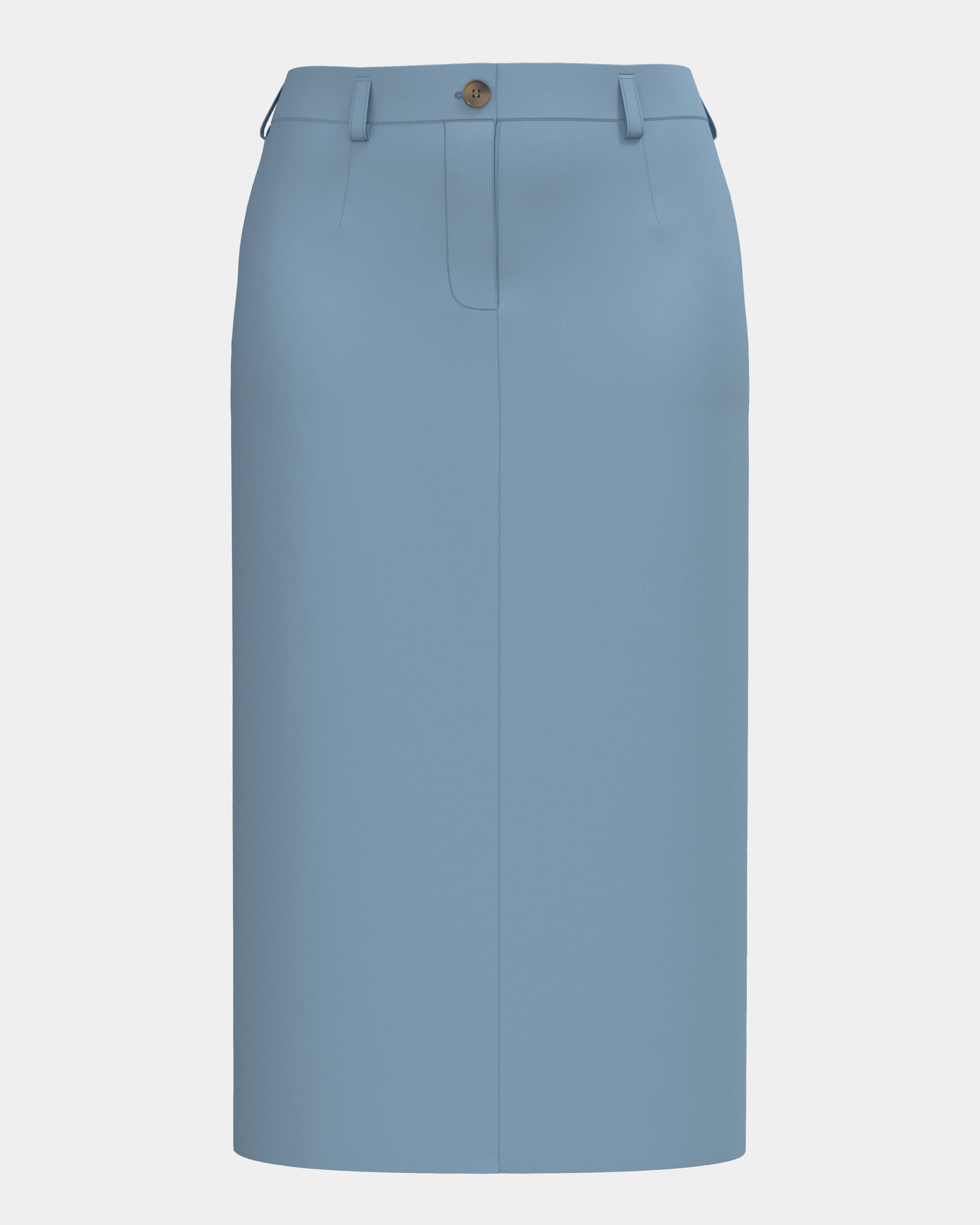 100% Cotton Plaza Pencil Midi Skirt