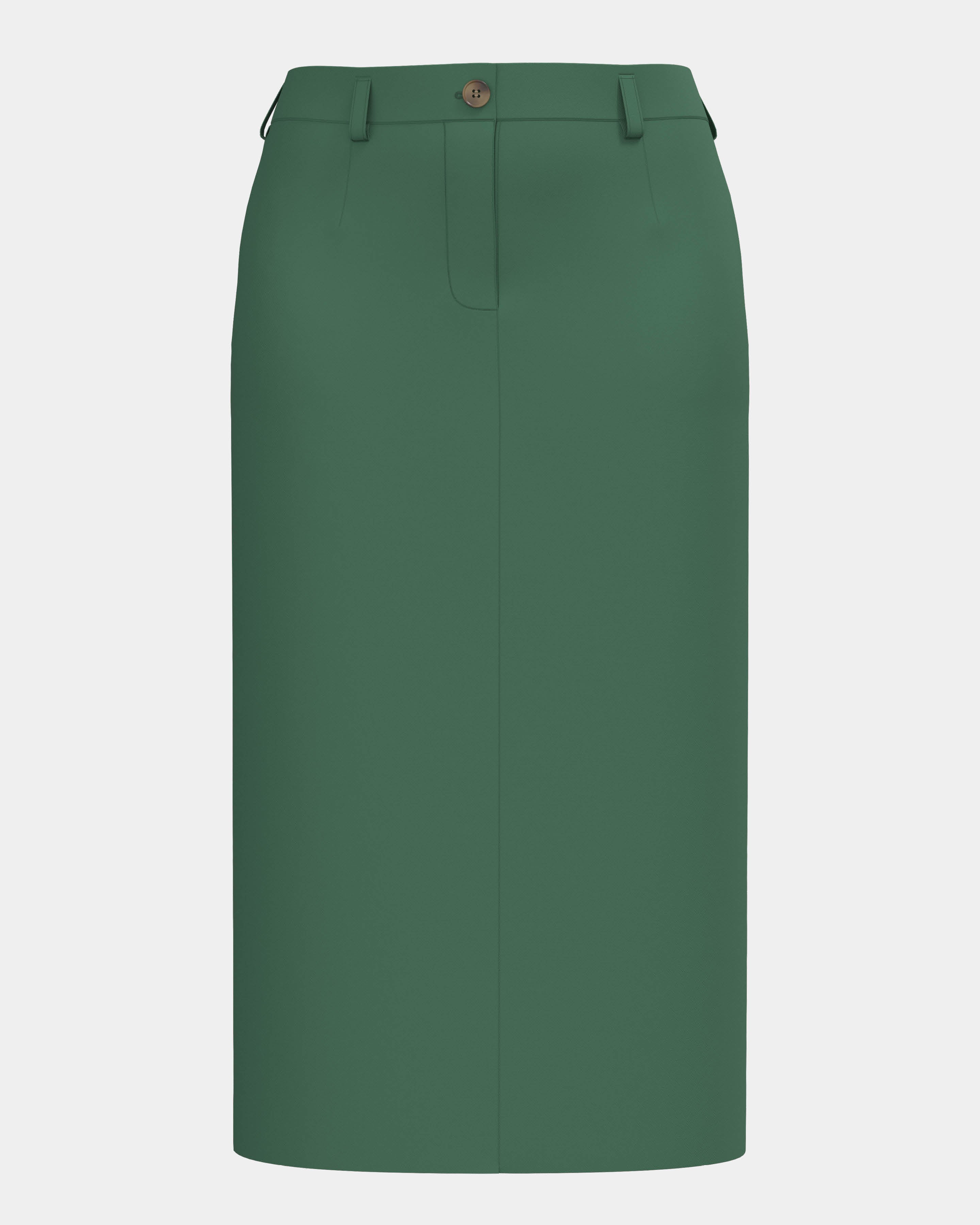 100% Cotton Plaza Pencil Midi Skirt